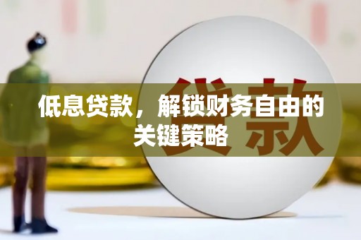 大化低息贷款，解锁财务自由的关键策略