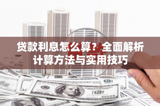 大化贷款利息怎么算？全面解析计算方法与实用技巧