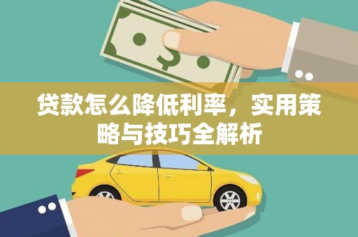 大化贷款怎么降低利率，实用策略与技巧全解析