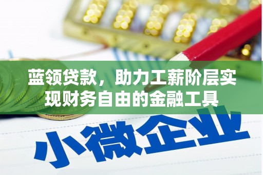 大化蓝领贷款，助力工薪阶层实现财务自由的金融工具