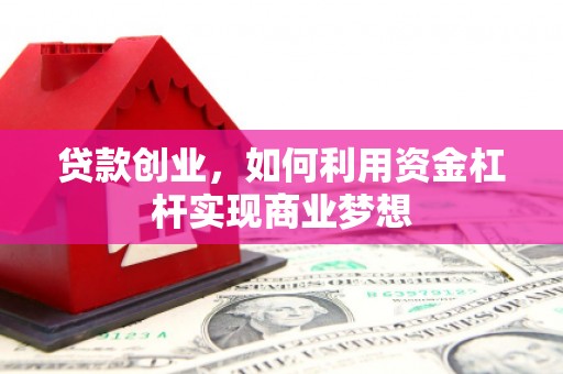 大化贷款创业，如何利用资金杠杆实现商业梦想