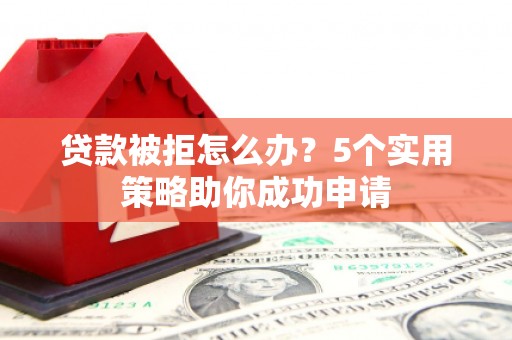 大化贷款被拒怎么办？5个实用策略助你成功申请