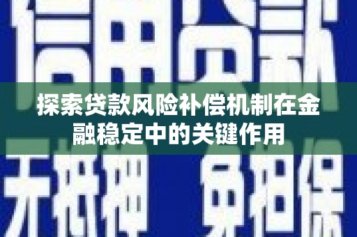 大化探索贷款风险补偿机制在金融稳定中的关键作用