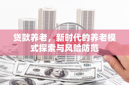 大化贷款养老，新时代的养老模式探索与风险防范